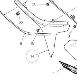 Cover, frame right 48211991B