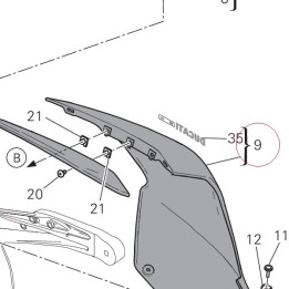 Cover, frame left 48212021AA
