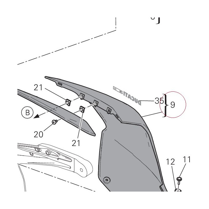 Cover, frame left 48212021AA