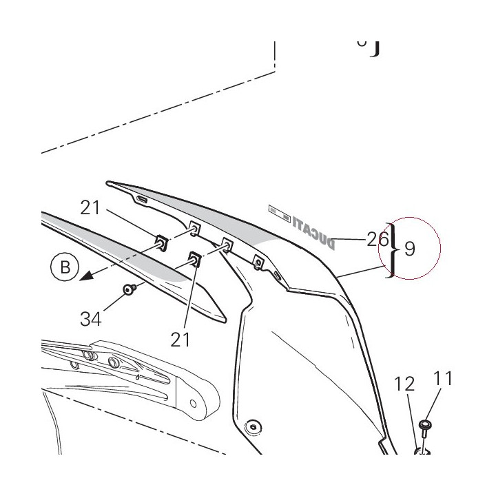 Cover, frame left 48212091AB