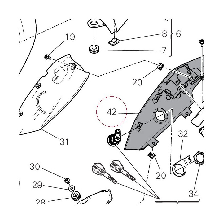 Cover, tail right 48212142AH