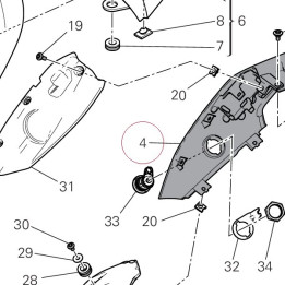 Cover, tail right 48212142AJ