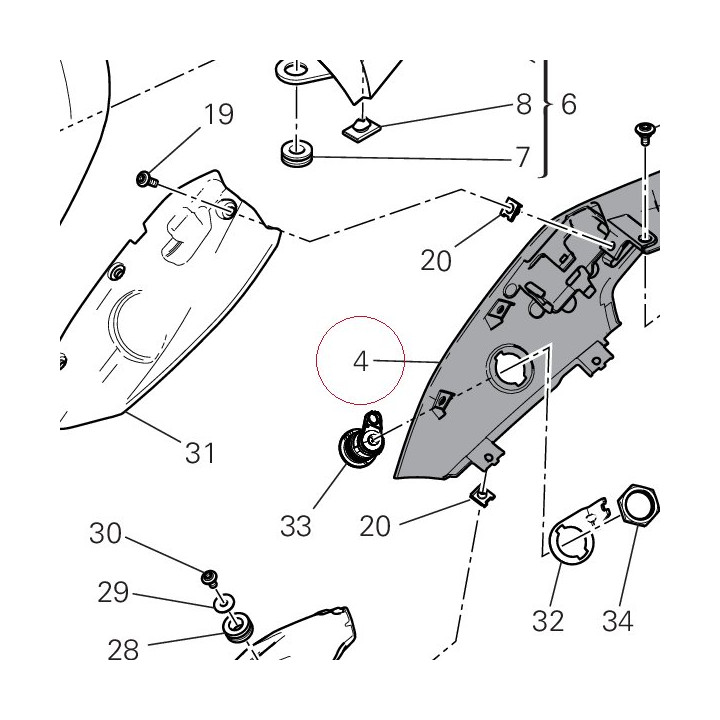 Cover, tail right 48212142AK