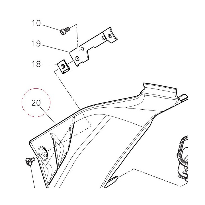 Cover, frame right 48212261A