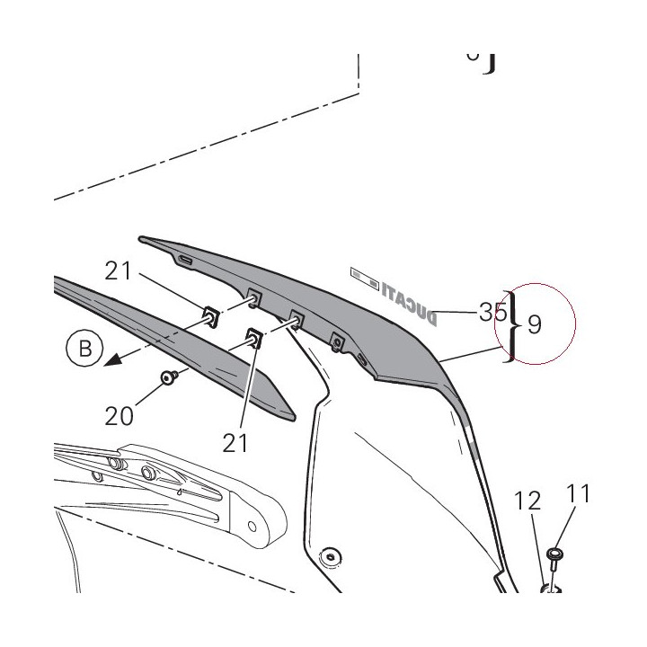 Cover, frame left 48212321AA
