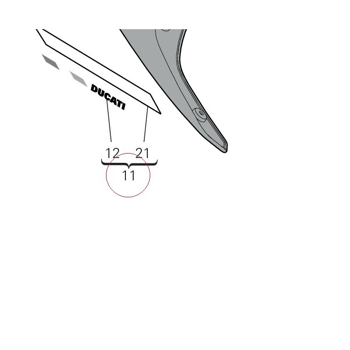 Rear fairing 48212682AA