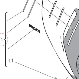 Rear fairing 48212742AA