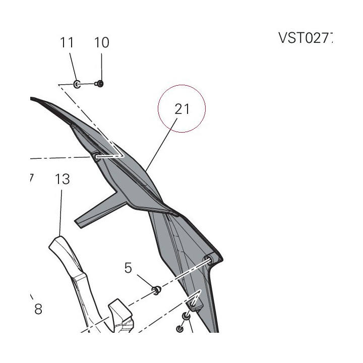 Cover, frame left 48217131AA