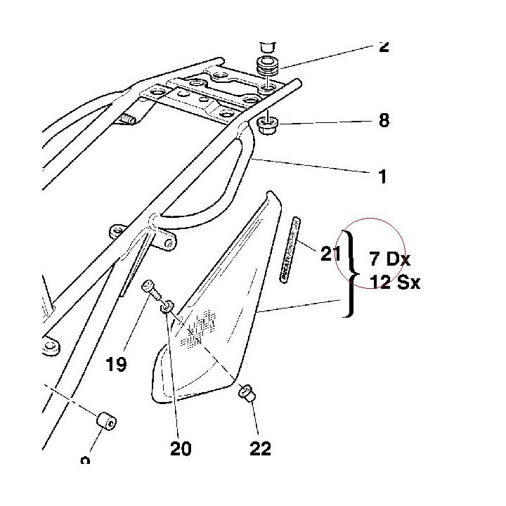 Cover, frame right 48220771A