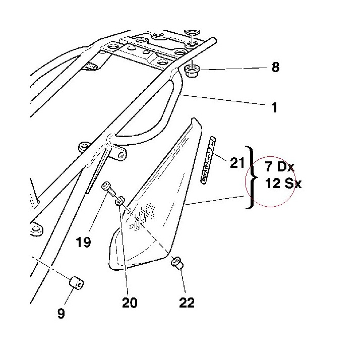 Cover, frame left 48220781A