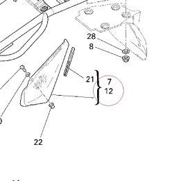 Side cover, left 48221221A