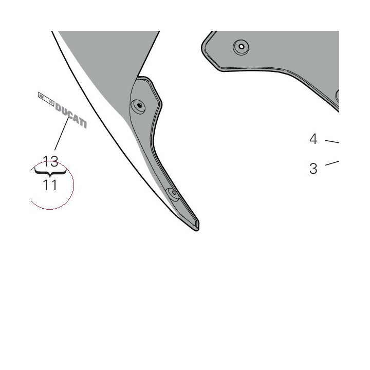Rear fairing 48222451AC