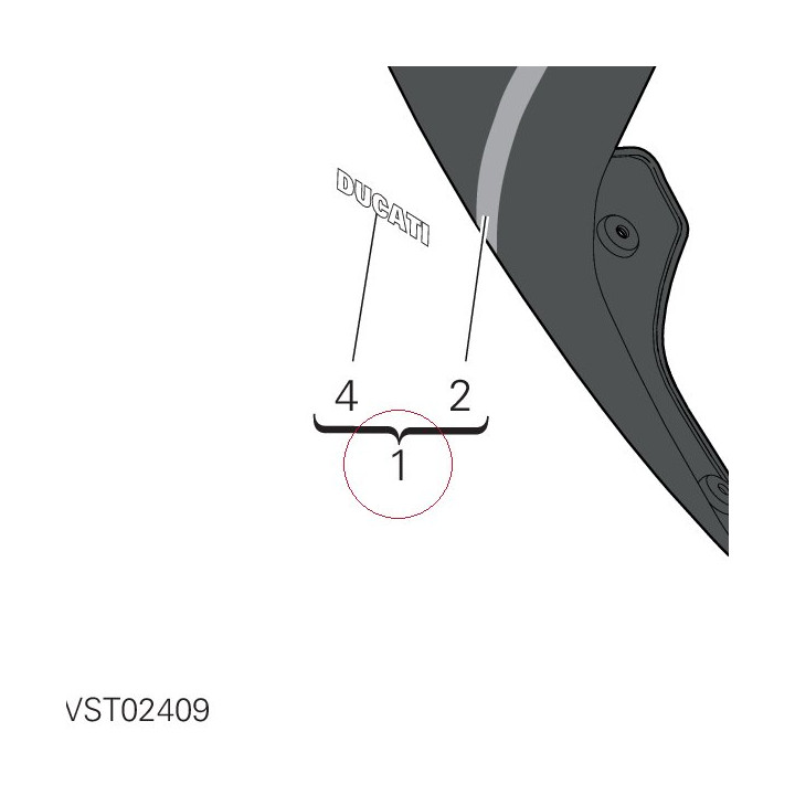 Rear fairing 48222451AF