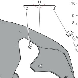 Rear fairing 48222451AK