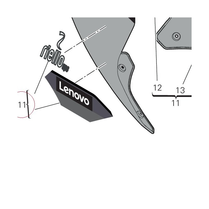 Rear fairing 48222451AS