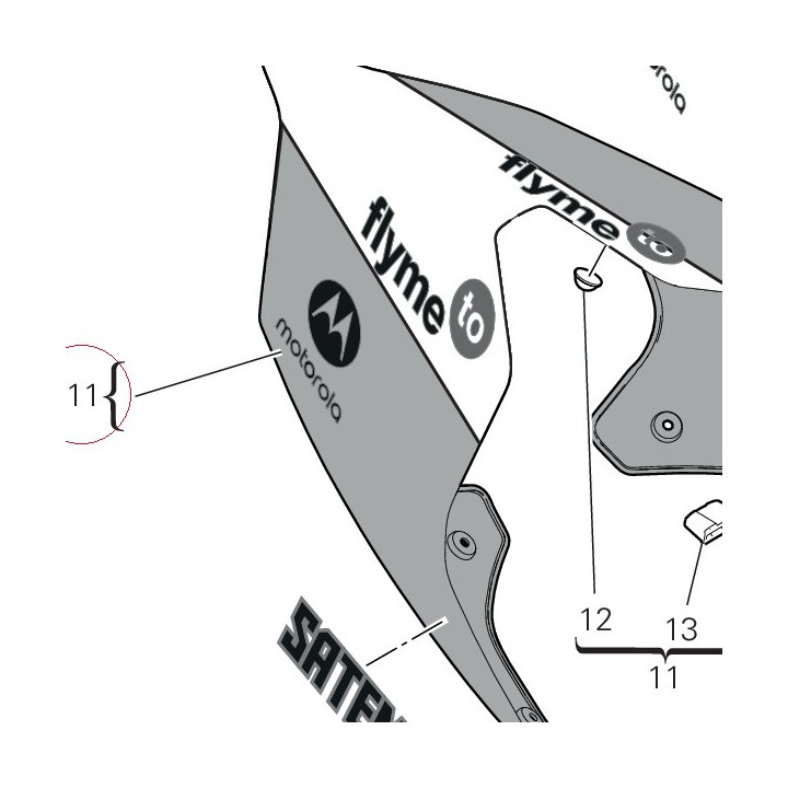 Rear fairing 48222811AA