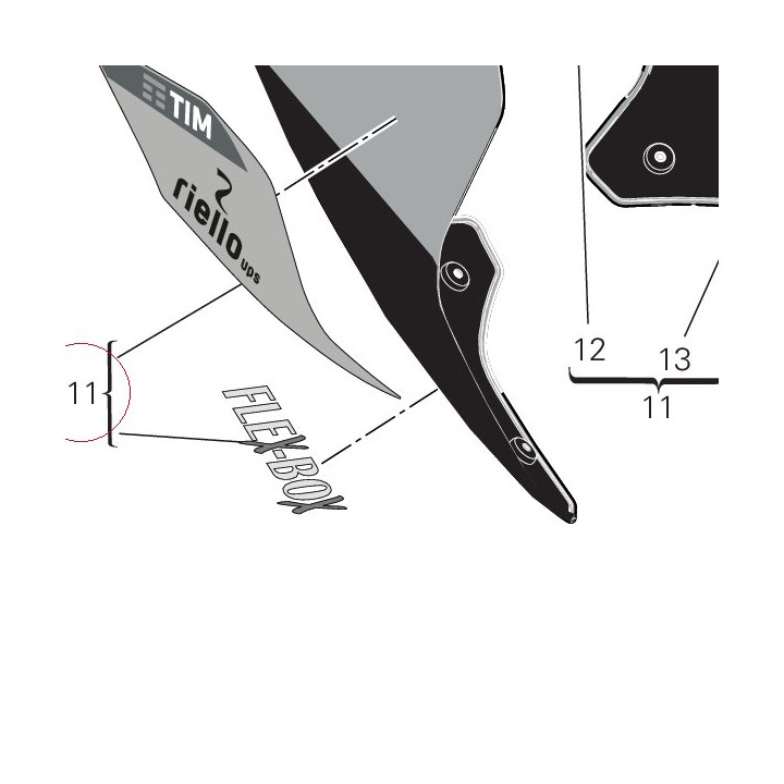 Rear fairing 48222811AB