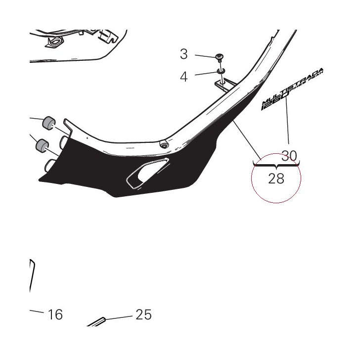 Cover, frame left 48226753AG