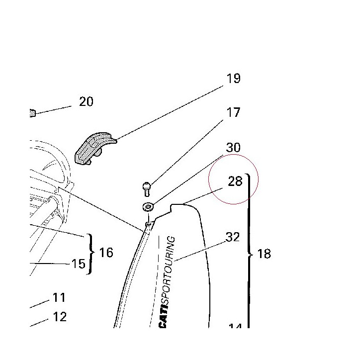 Cover, frame left 48230211A