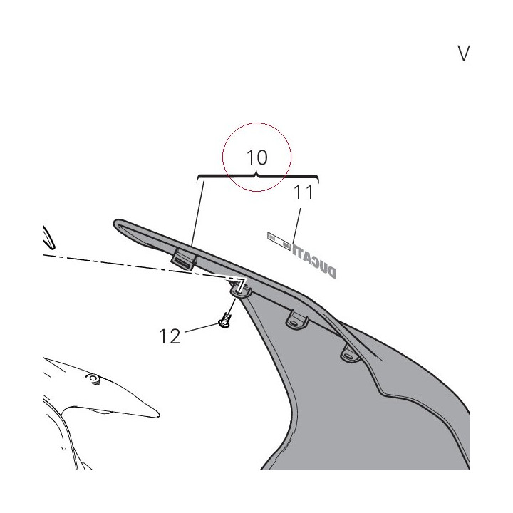 Cover, frame left 482P2461AC