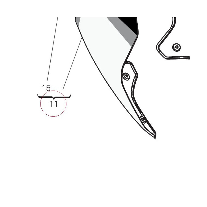 Rear fairing 482P2801AA