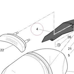 Cover, seat tail 48310501DT
