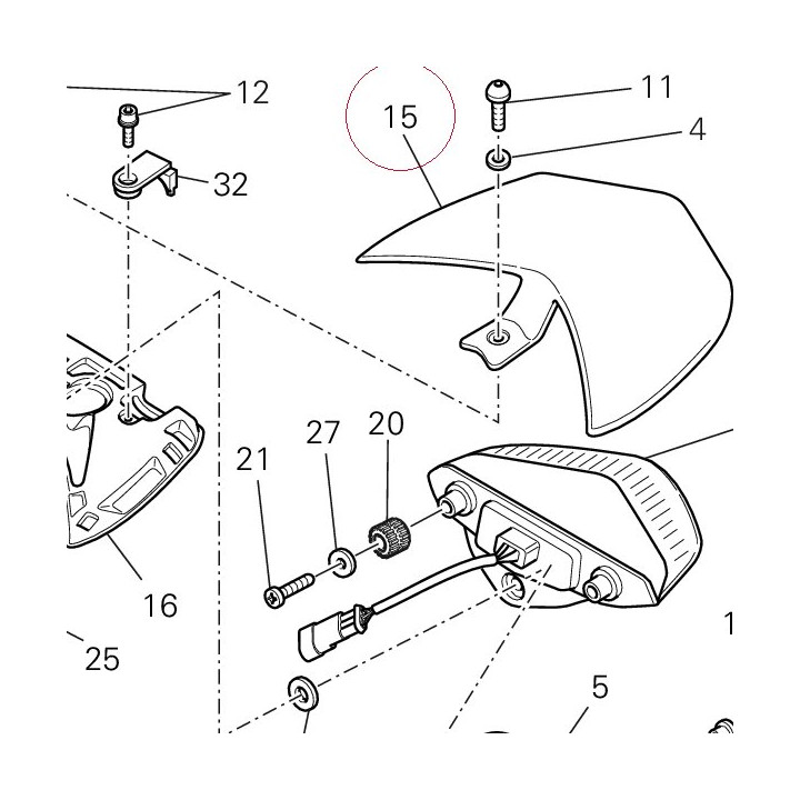 Cover, frame rear 48310602BW