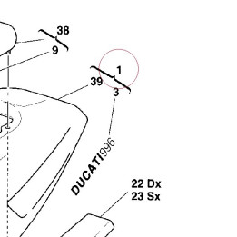 Rear fairing 48320221DA