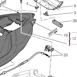 Rear fairing 48320751BW