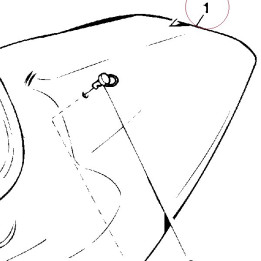 Rear fairing 48330211B