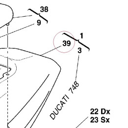 Rear fairing 48330221A