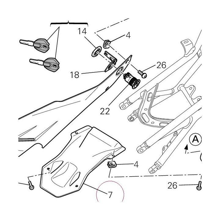 Cover, tail guard 48330821B