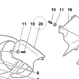 Right air manifold 48410261AA