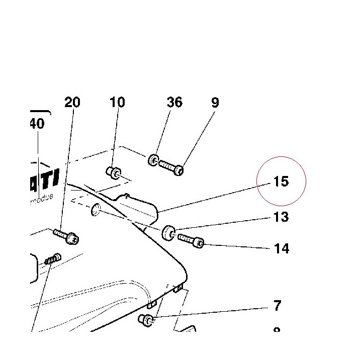 Air deflector, left 48410361A