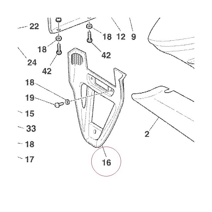 Cover assembly, under red 48410441AA