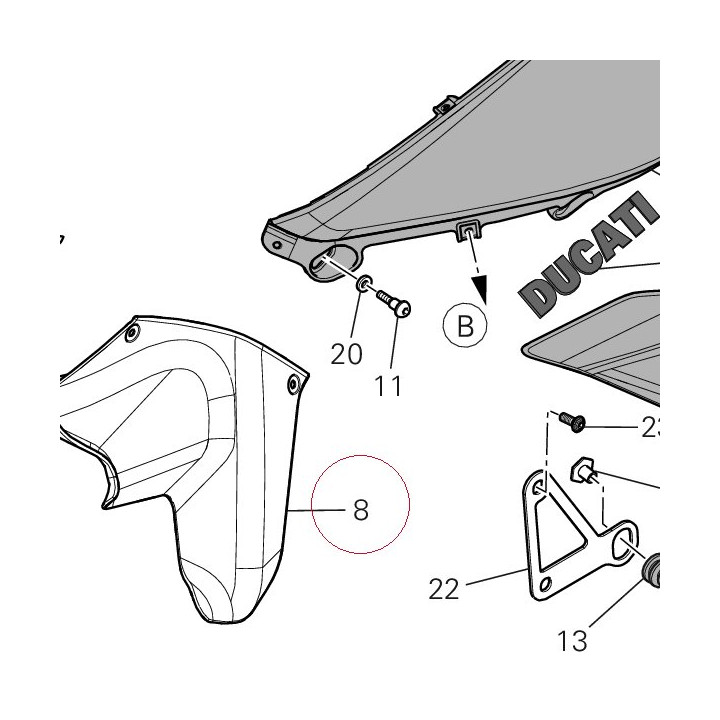 Air deflector bottom left 48410861A