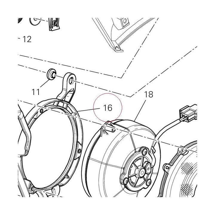 Air deflector, right 48410931C