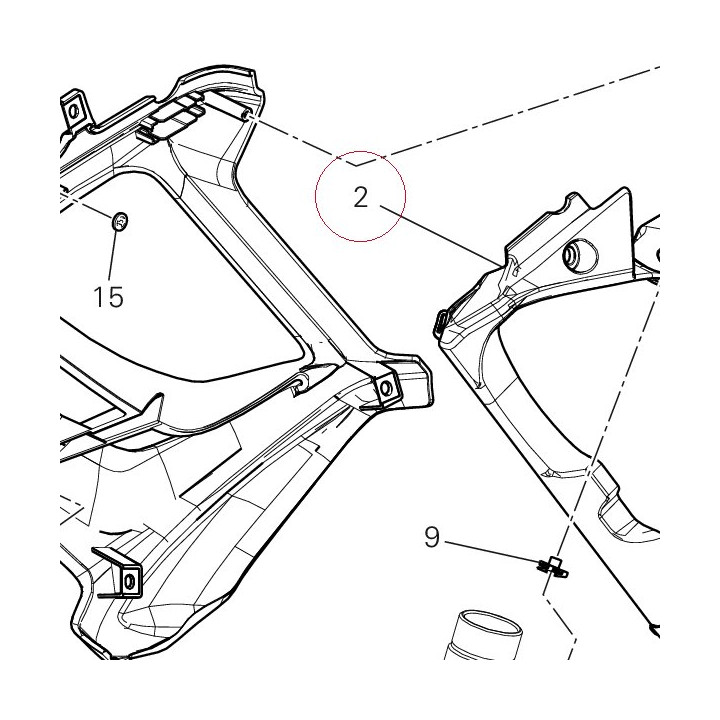 Air manifold internal right 48410951D