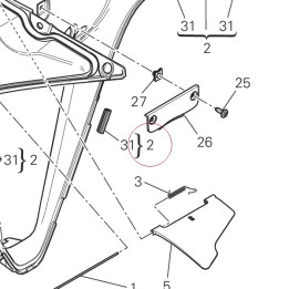 Brace, radiator 48410992B