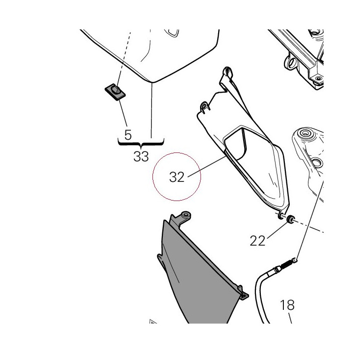 Panel quarter, inner 48411022A