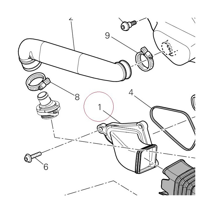 Right air manifold 48411061A
