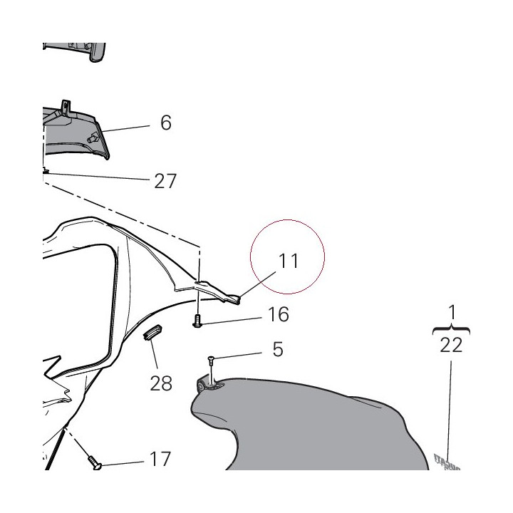 Radiator protection 48411431B