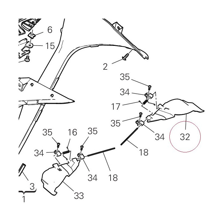Deflector left 48411781A