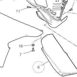 Air deflector, right 48412731A
