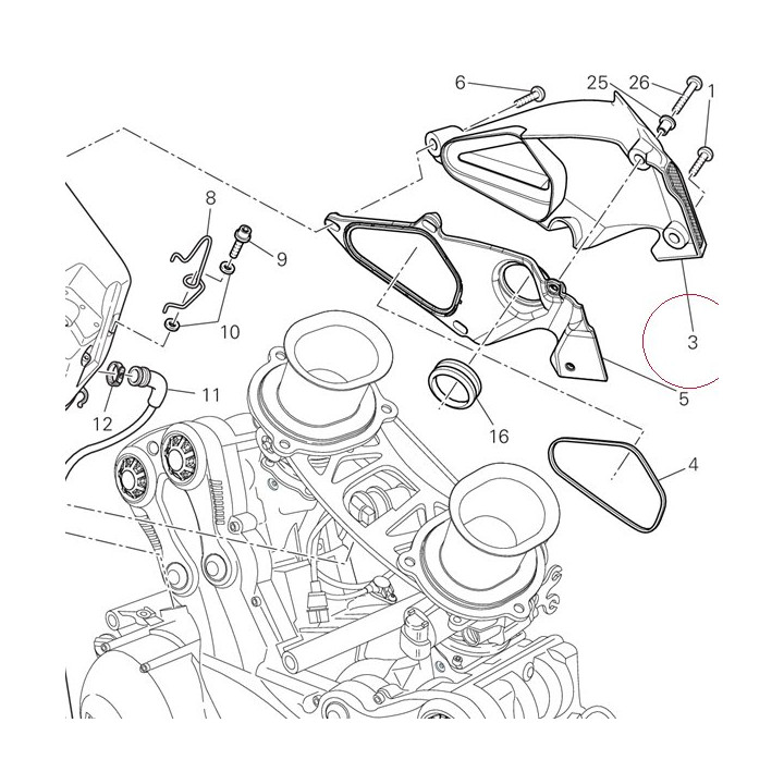 Air manifold external left 48420751B