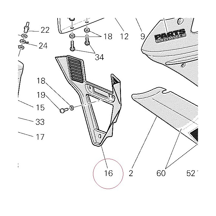 Cover assembly, under unpainted 48430441C