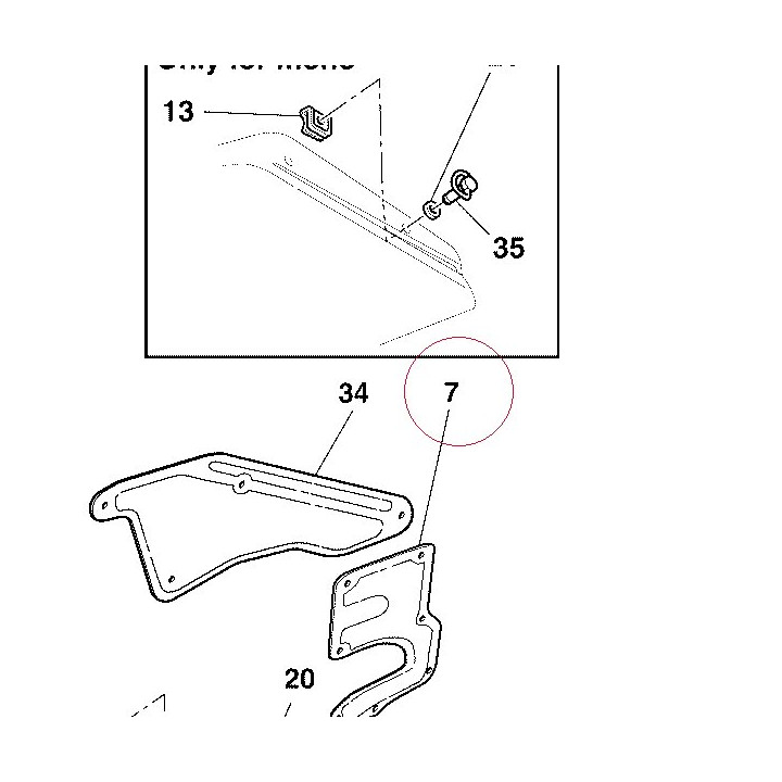 Insulating panel, left 48610641A