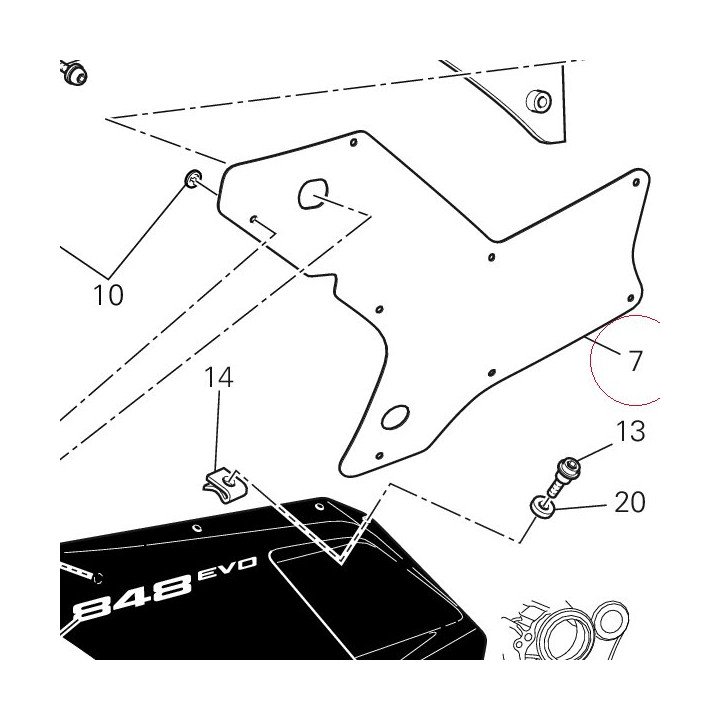 Insulating panel, left 48610732A