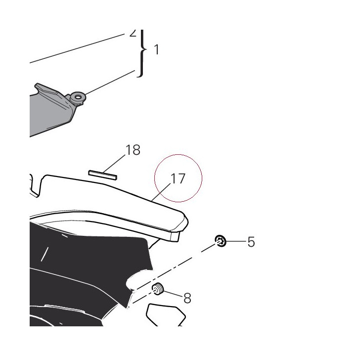 Damper, sound arrester 48612032B
