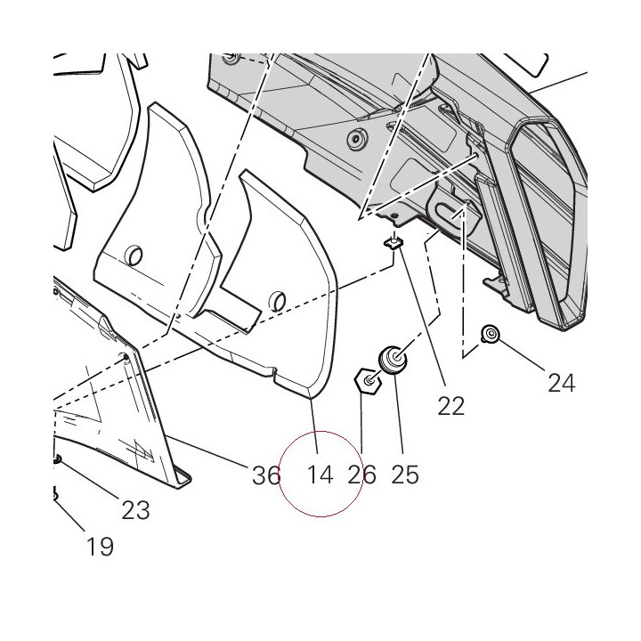 Damper, sound arrester 48612682A